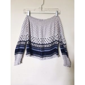 Off-the-shoulder blouse